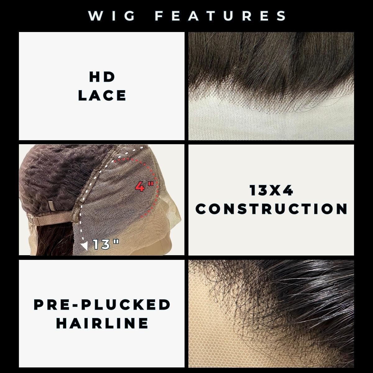 HD Straight Lace Front Wig